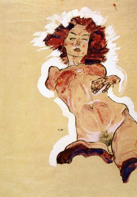 Female Nude, Egon Schiele